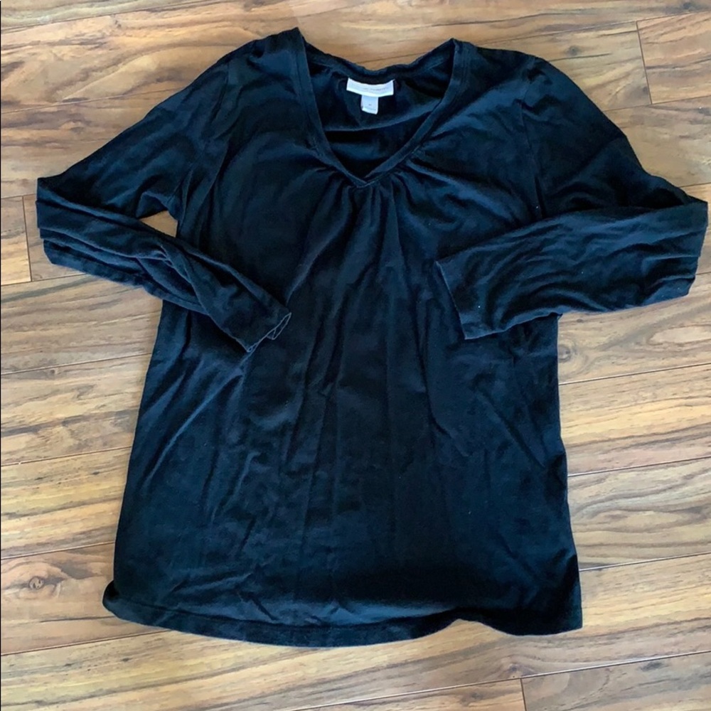 Liz Lange Black maternity top